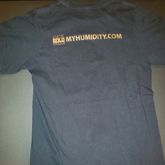 Small Black Texas Gold Sprints Cycling T-Shirt - Picture 3 of 3